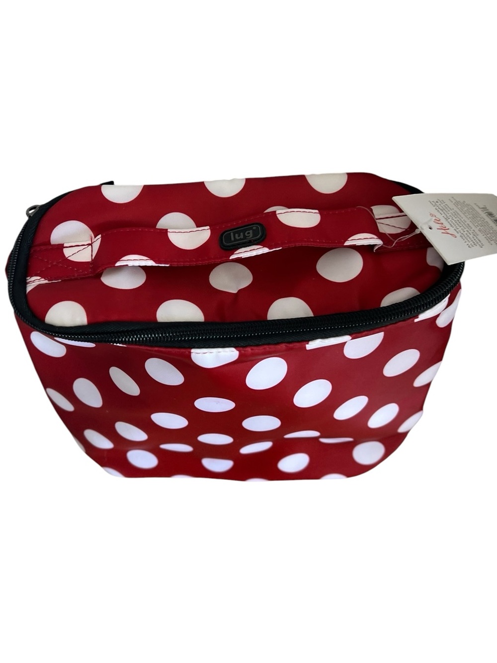 Lug | Dolly Red Polka Dot Red & White Plastic Lined Cosmetic Bag 
▪️P85 - Picture 7 of 7